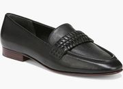 Veronica Beard Arlie black leather loafer shoes size 8