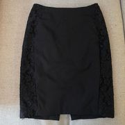 pencil skirt with floral lace detailing size 6