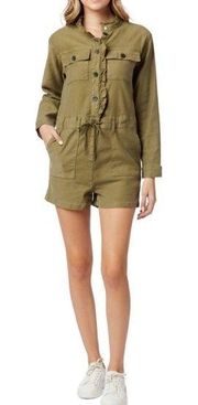 Hudson Jeans Utility Jumpsuit Olive Green Large