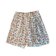 Vintage Dockers White Rainbow Floral High Waisted Camp Counselor Shorts