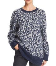 Current/Elliott The Cali Leopard Print Sweater in Blue