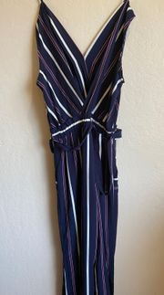 Monteau Striped Jumpsuit