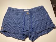 Linen Striped Shorts