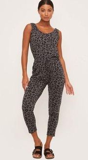 Lush Leopard Print Jumpsuit NWT