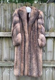Vintage Adolfo Fox Fur Mob Wife Style Fur Coat Jacket
