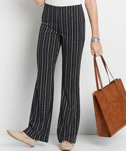 High rise stripe flare pant