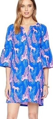 Lilly Pulitzer Teigan Dress in Dazzle Zebra Small