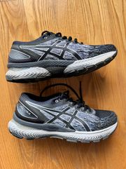 Gel Nimbus 22 Women’s US 8.5 Gray/Blk Light Running Shoes Sneaker