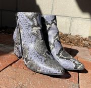 Snakeskin Booties