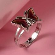 Adjustable Changing Color Butterfly Mood Ring