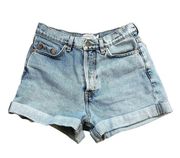 & Other Stories Denim Jean Shorts Button Fly Stockholm Atelier High Rise 24