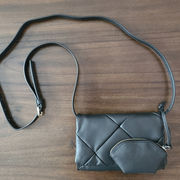 Vince Camuto Kaiza‎ leather Crossbody bag Color Black