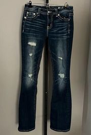 Miss Me Size 29 Chloe Boot Distressed Denim Jeans