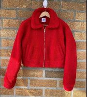 Tiger Mist Red Teddy Coat medium