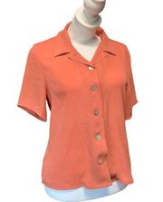 Divided women's XS peach button down blouse