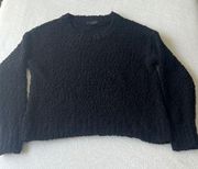 Social‎ Standard by Sanctuary Black Sherpa Women’s Sweater, Size Medium ♣️