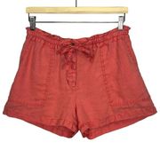 Michael Stars Paulette Linen Shorts Size Small Beachy Lightweight Summer Casual