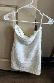 SheIn White Strapless Dress