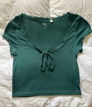 Emerald Tie Shirt