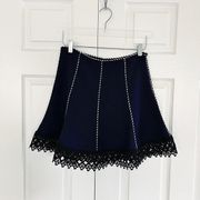 Endless Rose Textured Flare Mini Skirt