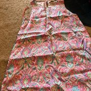 Cynthia rowley paisley linen dress M