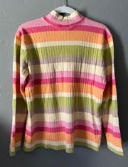 Vintage Multicolor Striped Sweater