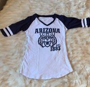 Champion  Elite Women's University of Arizona 3/4 sleeve TShirt with wildcat