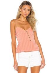 HOUSE OF HARLOW X REVOLVE Renata Top in Peach Sz. Medium