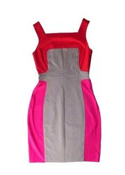NWT Yoana Baraschi Murano Colorblock Stretch Ponte Sheath Dress 6 / 8 $335
