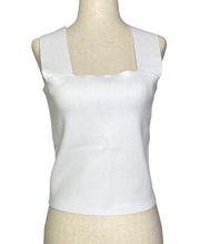 A.L.C. White Lia Cropped Tank Top NWT