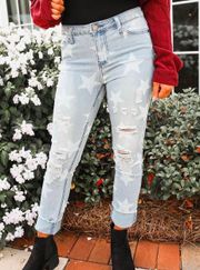 These Three Boutique Star Print Jeans