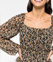 LUSH Magnolia Volume Sleeve Blouse