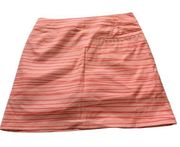 Puma Pink Orange Stripe Golf Skirt Activewear Size 8 Women