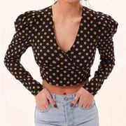 Women’s Size Medium  Ayat Wrap Crop Top