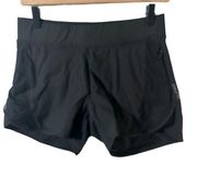 Hylete Black Iris Shorts W Built-in Liner small. zippered pkts. EUC