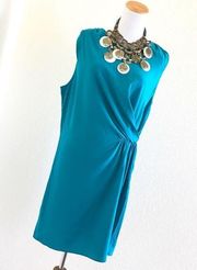 Gryphon Silk Teal Toga Style Dress