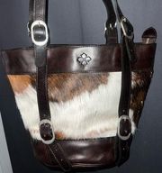 Patricia Nash cowhide and leather bag