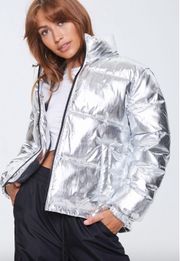 Silver Puffer Jacket