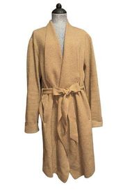 Moth Anthropologie Brown Wool Blend Long Sleeve Belted Womens Coat Size Sure