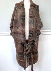 Pagli Pa Wool & Mohair Blend Chunky Knit Cardigan