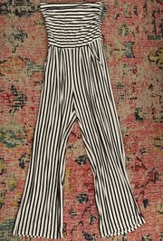 Black And White Stripped Jumpsuit