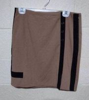 WHBM White House Black Market Size 10 Tan and Black Skirt