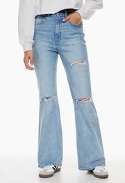 Levi’s  '70s High Rise Flare Distressed Jeans Light Wash Blue Women's Size 29