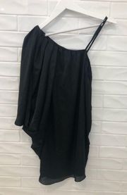 Aidan Mattox Aidan  One Shoulder Cocktail Dress