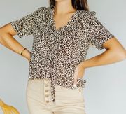 NWT  Cheetah Blouse