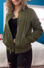 Green Bomber Jacket