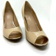 Mootsies Tootsies Peep Toe Nude Color Low Heel Open Toe heels size 8