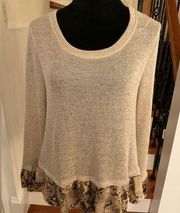 NWT Layered Look Sweater