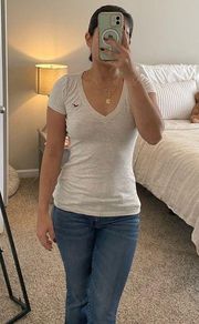 Hollister Holister beige v-neck tee