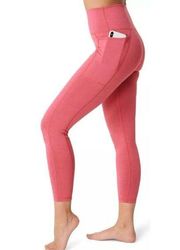 Sweaty Betty Super Sculpt 7/8 Yoga Leggings (Tayberry Pink) - XS